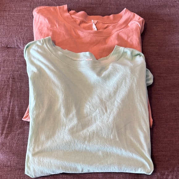 lululemon athletica Tops - Lululemon All Yours Cotton T-shirt (lot of 2)